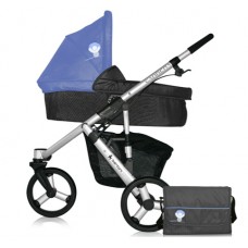Универсальная коляска Bertoni 2 в 1 CARRERA  Grey - Blue Babies